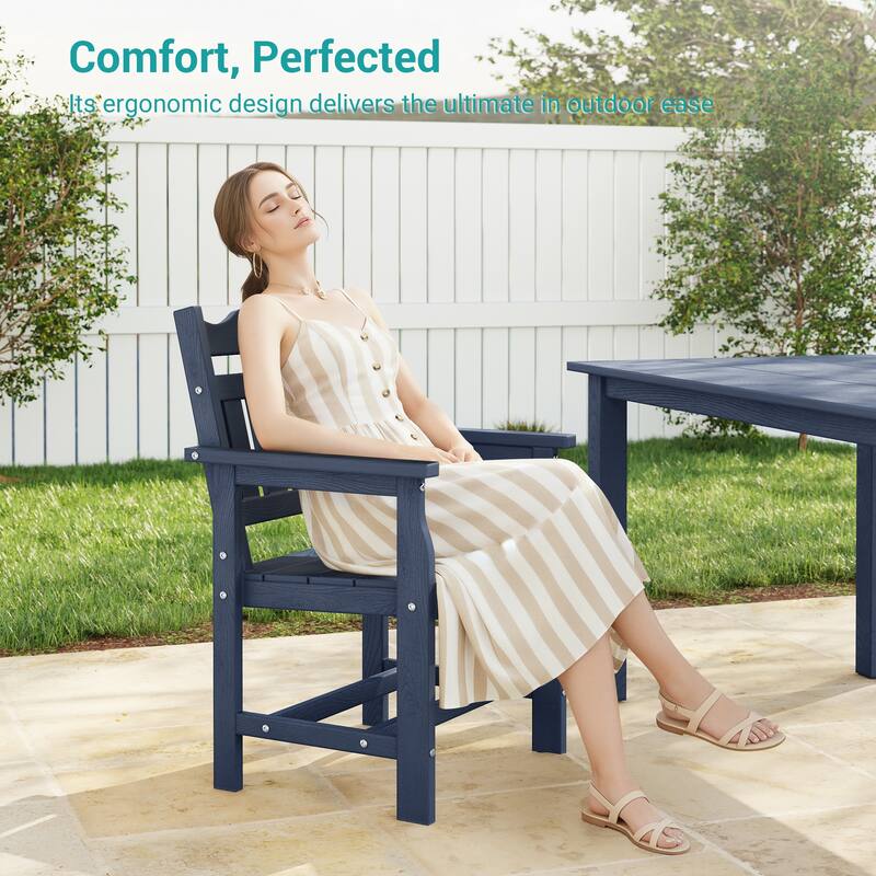 HIPS All-weather Outdoor Dining Chairs with 304 Hardware (Set of 2)