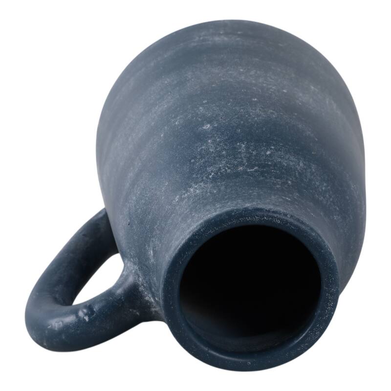 Terracotta Pottery Vase with Handles Rustic Artisan Decorative Accent