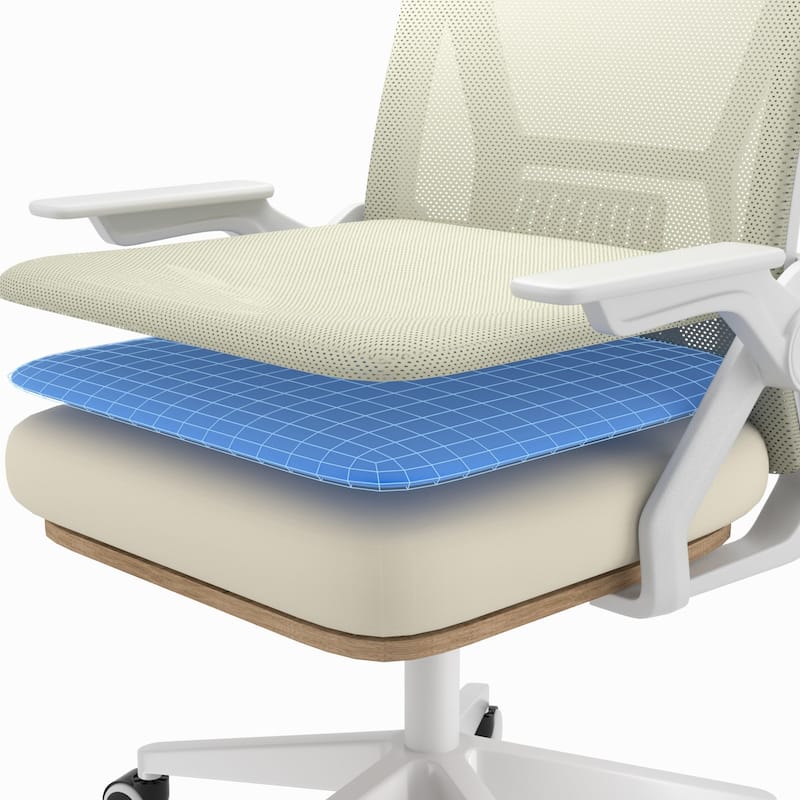 Javlergo Office Chair Mid Back Swivel Lumbar Support Desk Chair, Computer Ergonomic Mesh Chair with Armrest