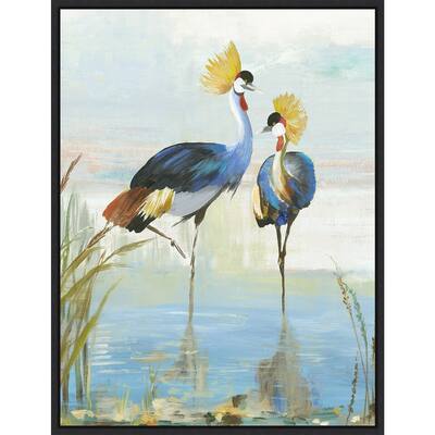 Heron Pairing by Aimee Wilson Canvas Art Framed