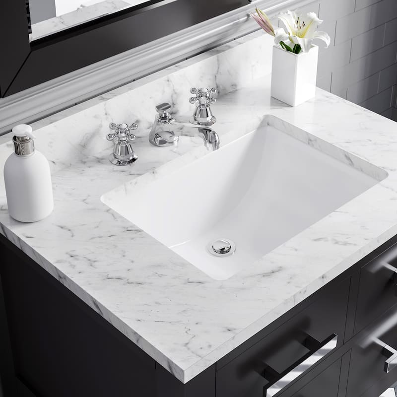 Water Creation Madalyn 30-inch Espresso Single Sink Bathroom Vanity