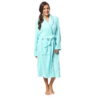 Womens Microplush Bath Robe - Bed Bath & Beyond - 3978421