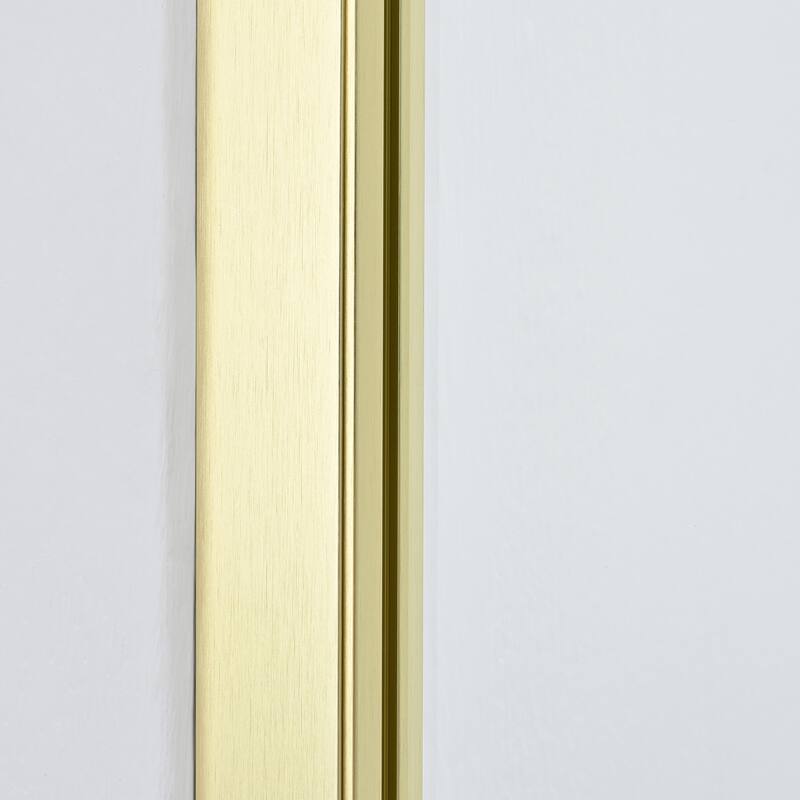 Arcos 34" W x 74" H Framed Fixed Glass Panel