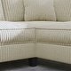 preview thumbnail 28 of 34, GDFStudio - Jackson Oversized L-Shaped Corduroy Corner Couch with Armrest Storage