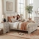 preview thumbnail 42 of 48, Roundhill Furniture Maderne 3-Piece Wood Bedroom Set, Panel Bed and Two Nightstands