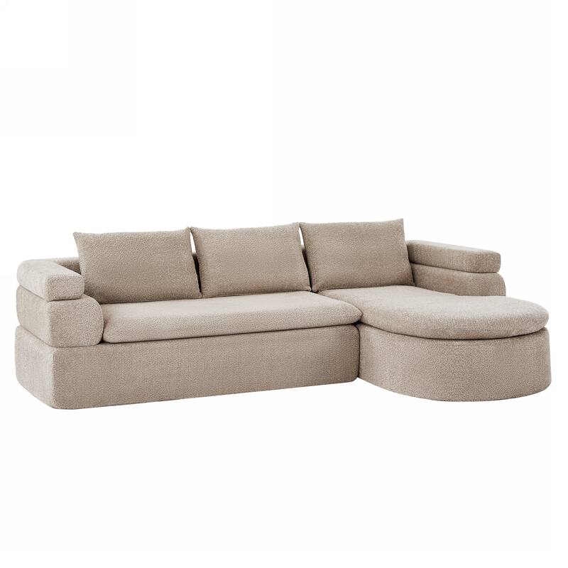 Christopher Knight Home - Compressed Modern L-Shape Upholstered Modular Sectional Sofa