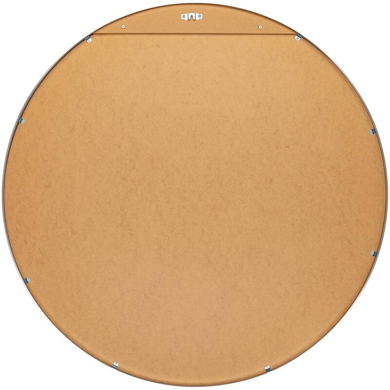Livabliss Aranya Modern Aluminum Round Circle Accent Mirror