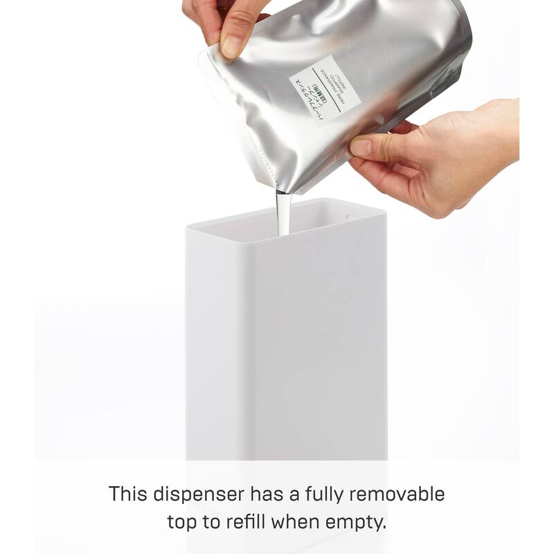 Yamazaki Home Rectangle Shower Dispenser - Three Styles, ABS Plastic, Conditioner, 24 fluid oz., 700 ml