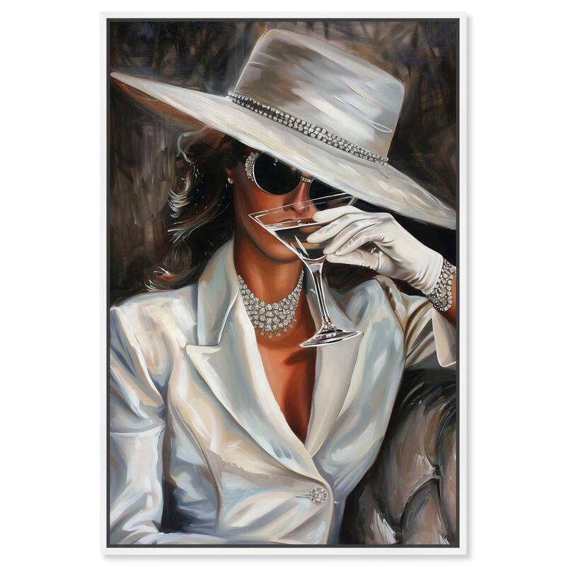 Time for a Martini Canvas by Art Remedy - White - 36" x 54"
