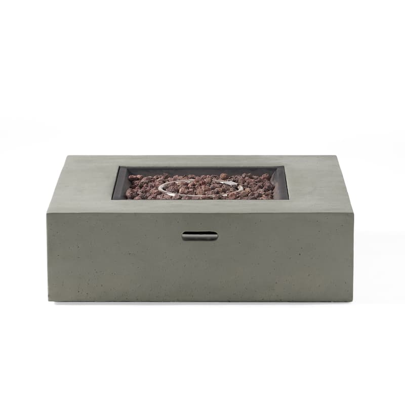 Cape Coral Outdoor Aluminum 5-piece Chat Set with Cushions & Fire Table by Christopher Knight Home