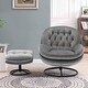 preview thumbnail 1 of 133, TV Chair Accent Chair for Living Room with Ottoman Gray