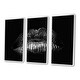 preview thumbnail 7 of 12, Designart "Sexy Golden Metallized Female Lips I" Modern Framed Canvas Wall Art Set of 3 - 4 Colors of Frames