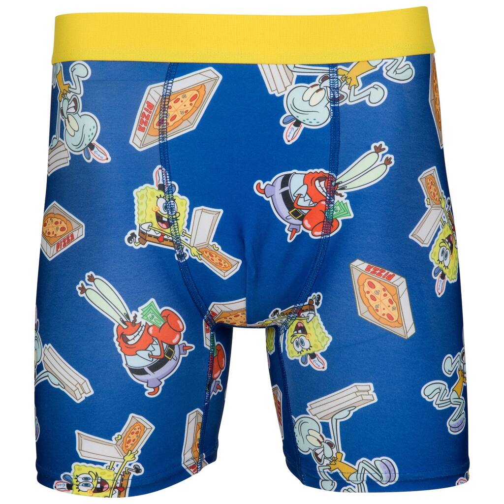 Spongebob Squarepants Krusty Krab Pizza Boxer Briefs In Pizza Box