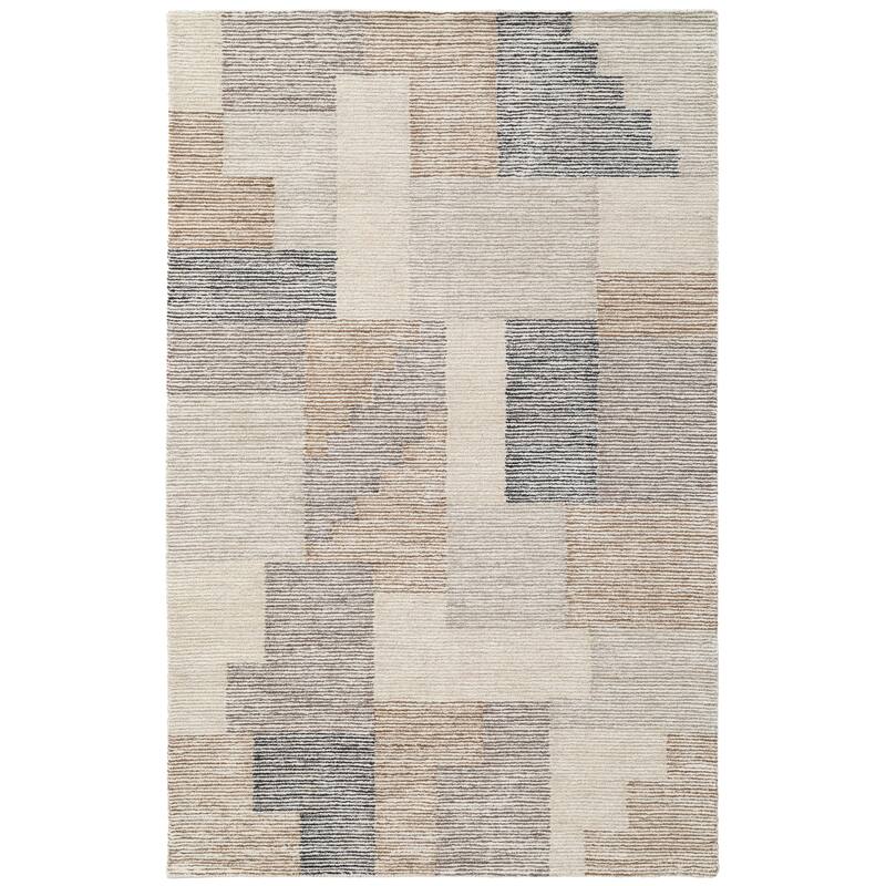 Terra by Obeetee Shadows Stela Neutral Rug - Lavender/Ivory - 2' x 3'