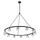 preview thumbnail 8 of 8, Aragon 12 Light Matte Black Chandelier