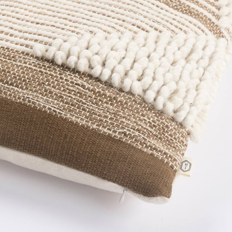 Indigo Road by Egypt Sherrod Chez Knotted Stripe Cotton Rich 1-Piece Decorative Pillow