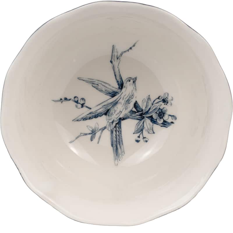 222 Fifth Adelaide 16-Piece Porcelain Dinnerware Set, Blue