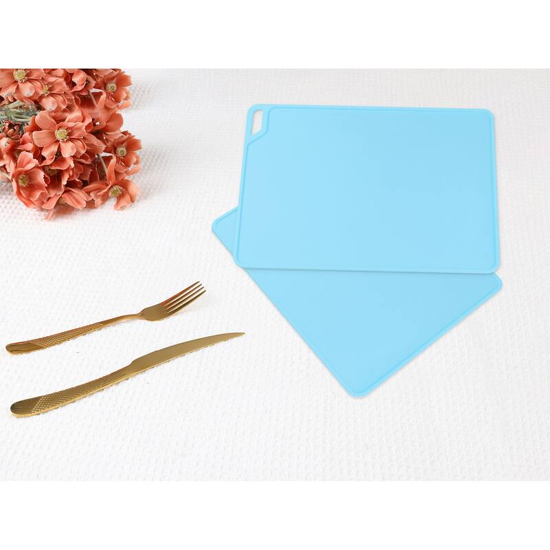 Placemat Set of 6 Silicone Placemats for Kitchen Dining Table Decor, Table Placemats Wipeable Table Mat - 15*12in