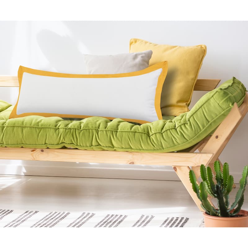 Sevita Golden Empire Bordered Throw Pillow