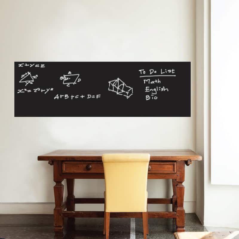 Walplus Blackboard Chalkboard Wall Sticker 79 inches Peel & Stick with Chalks