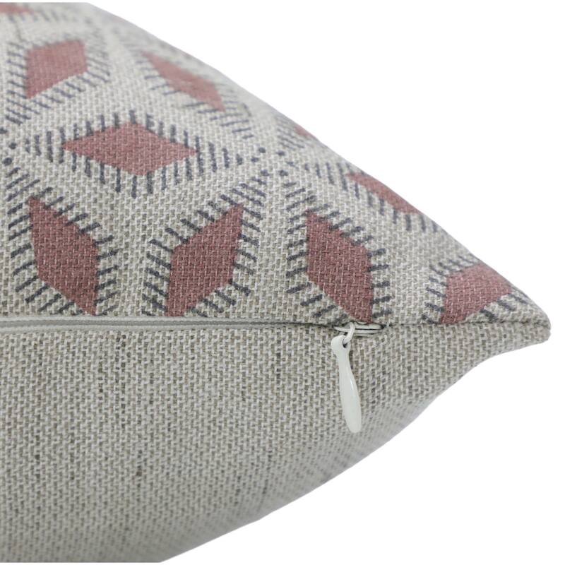 Fabdivine Linen Bohemian Block print pillow Cover