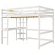 preview thumbnail 14 of 91, Modern Solid Wood Loft Bed with Built-in Desk, Safety Ladder