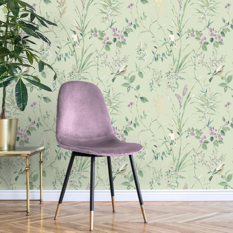 Fine Decor Mariko Sage Botanical Wallpaper