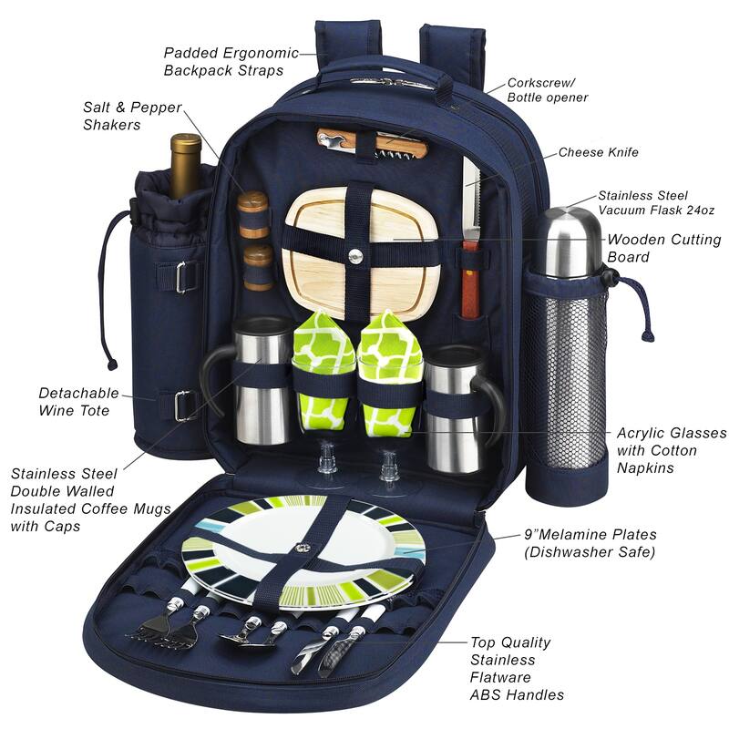 NCAA Georgia Tech Yellow Jackets 2-Person Coffee Picnic Backpack