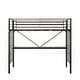 preview thumbnail 13 of 12, Twin Metal Loft Bed with Desk, Power Outlet, LED Lighting, Safety Guardrails & Ladder, No Box Spring Needed, Black