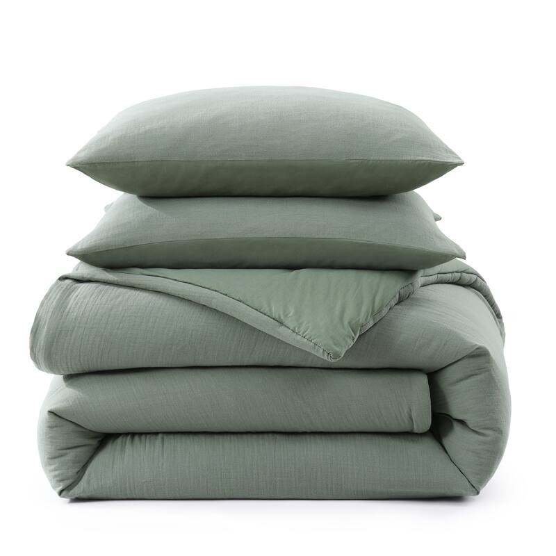 Tommy Bahama Paradisio Cotton Green Reversible Comforter Set