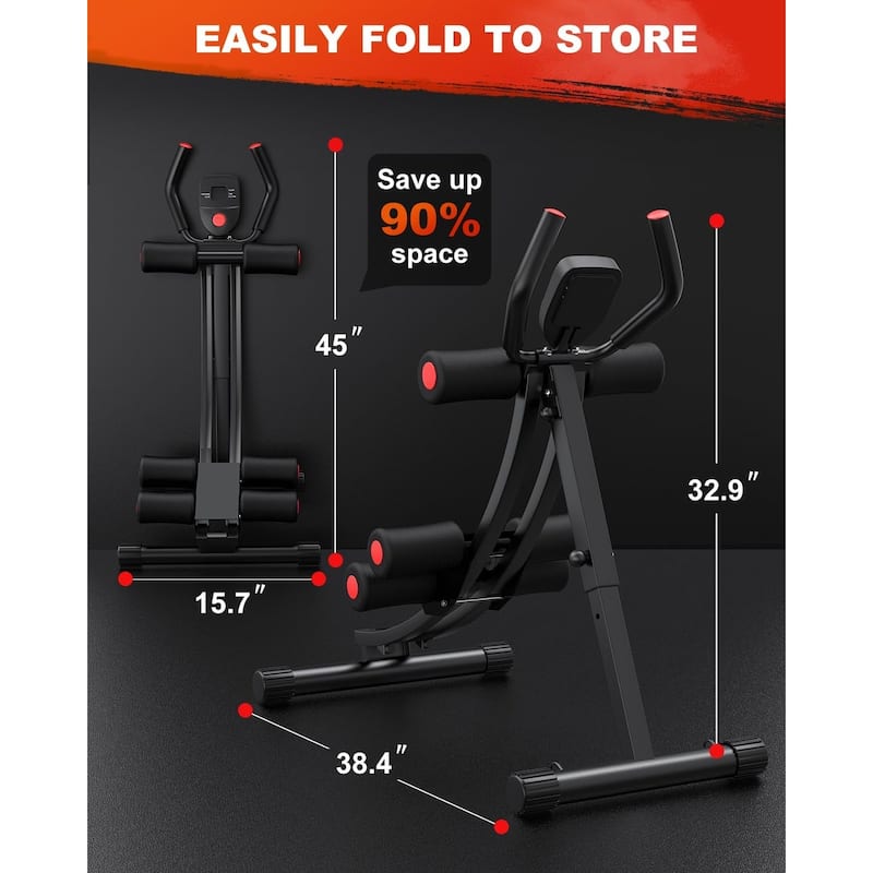 Ab Trainer Workout Equipment Ab Machine Exercise Abdominal Foldable