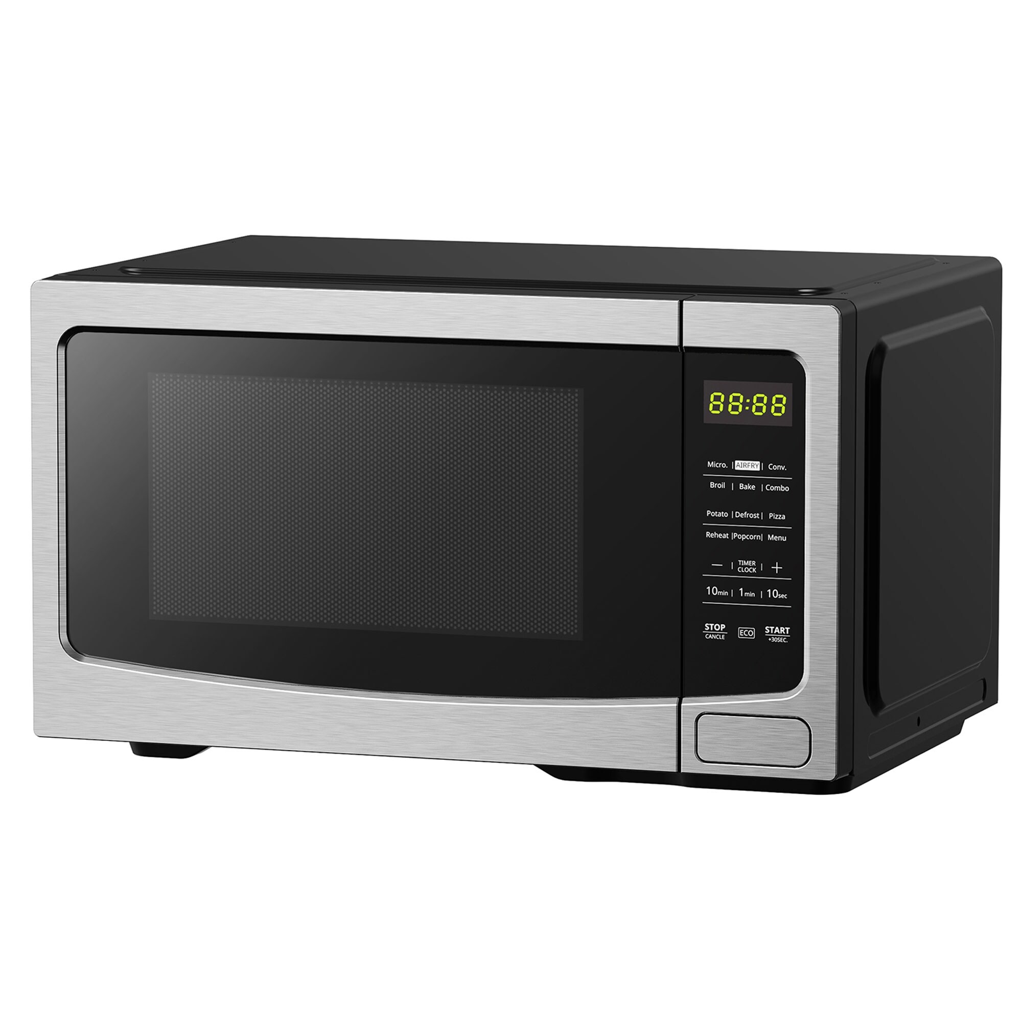 GE 1.0 Cu. ft. Capacity Countertop Convection Microwave Oven with Air Fry Stainless Steel