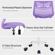 preview thumbnail 21 of 36, HomyLin Plastic Mesh Adjustable Armless Desk Chair with Rolling Wheels Kids Teen