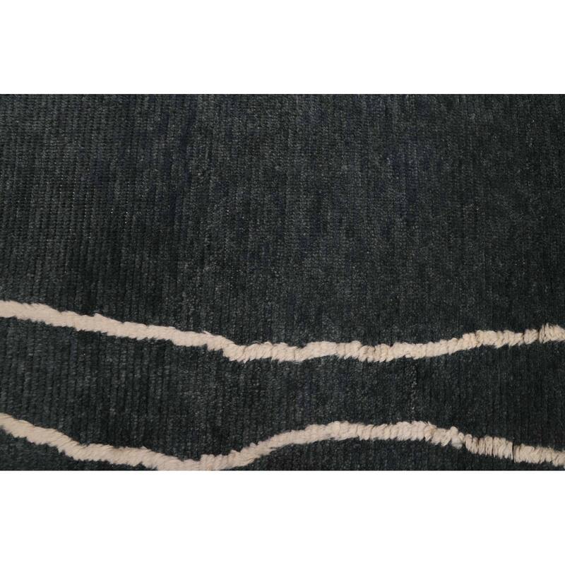 ECARPETGALLERY Hand-knotted Pak Finest Marrakesh Dark Green Wool Rug - 9'5 x 11'8