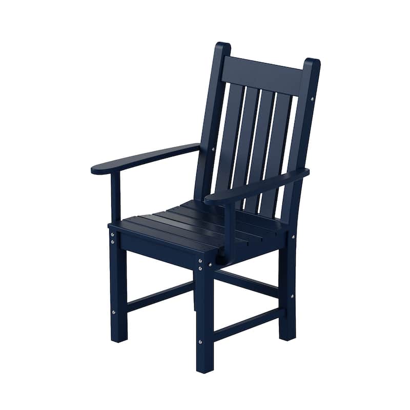 Laguna Hdpe All Weather Outdoor Patio Dining Chair With Arms
