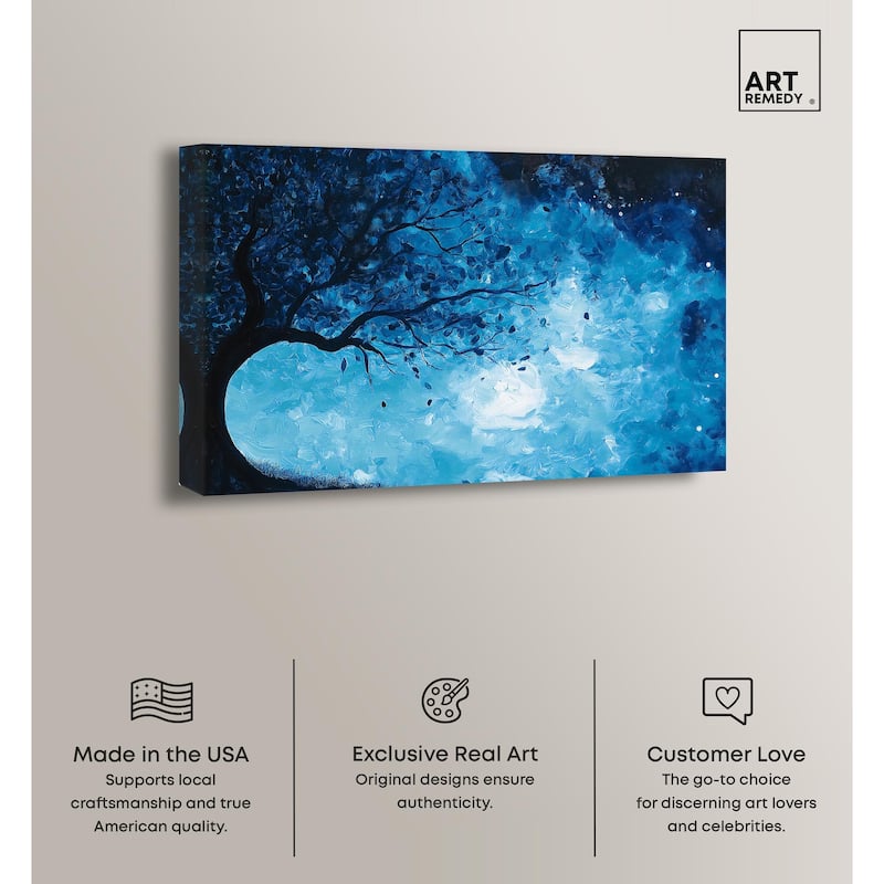 Fire and Ice Tree II Canvas by Art Remedy, Gallery Wrapped