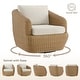 preview thumbnail 29 of 78, Patio Wicker Furniture Set Outdoor Rattan Bistro Set
