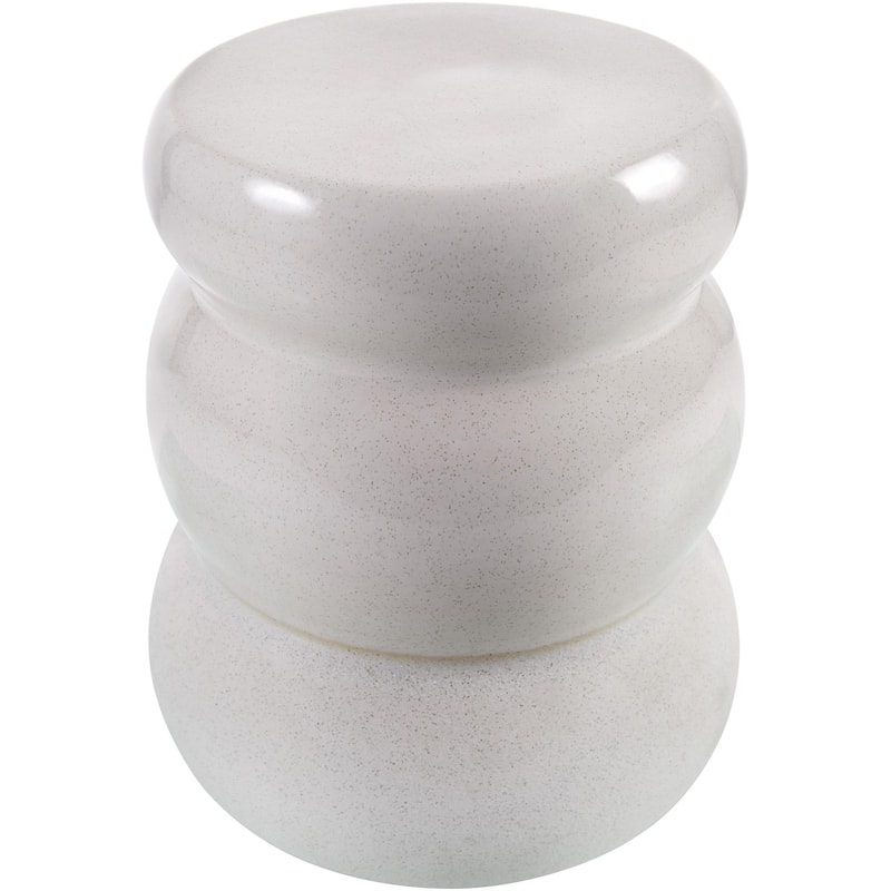 Livabliss Osambela Modern Garden Stool - Cream