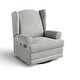 preview thumbnail 20 of 36, Storkcraft Serenity Wingback Upholstered Recline Glider Steel