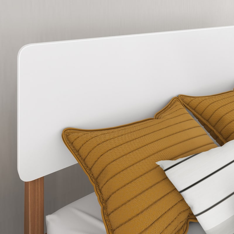 Max and Lily Mid-Century Modern Twin-Size Panel Bed