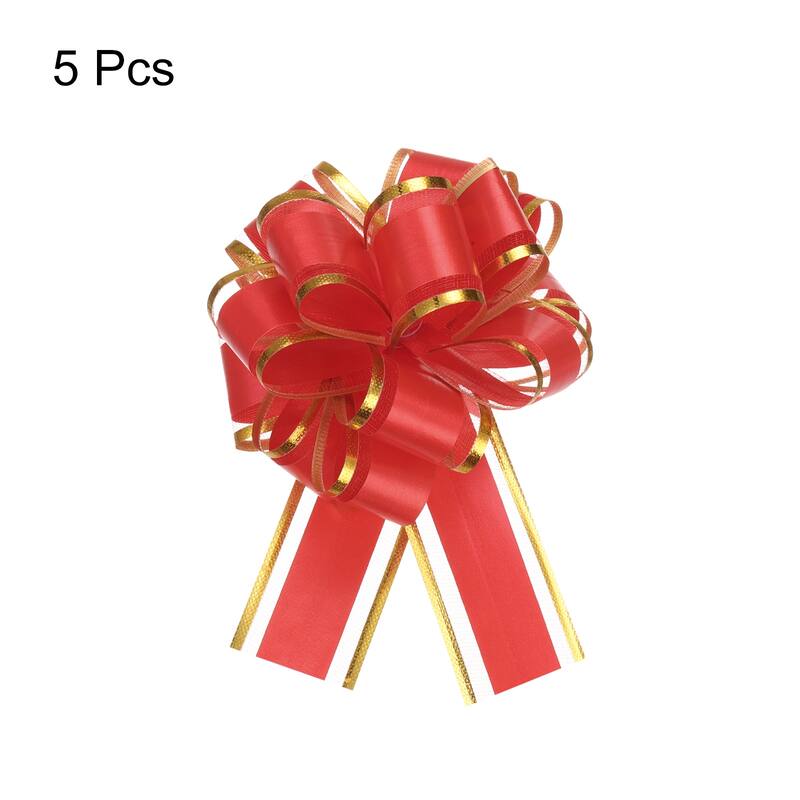 5pcs Large Big Pull Bow Gift Wrapping Bows Ribbon for Christmas