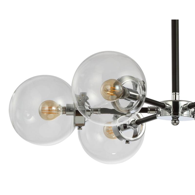 Maura 6-Light 28" Brass Cluster Pendant, by JONATHAN Y