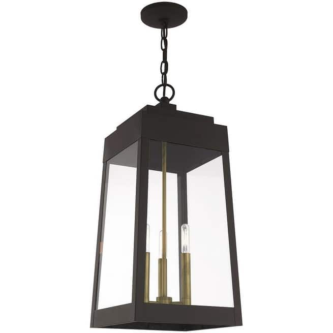 Livex Lighting 3-Light Outdoor Pendant Lantern, 20860