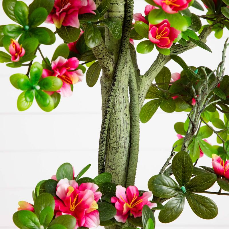 6-ft UV Resistant Artificial Azalea Tree (Indoor/Outdoor) - Green