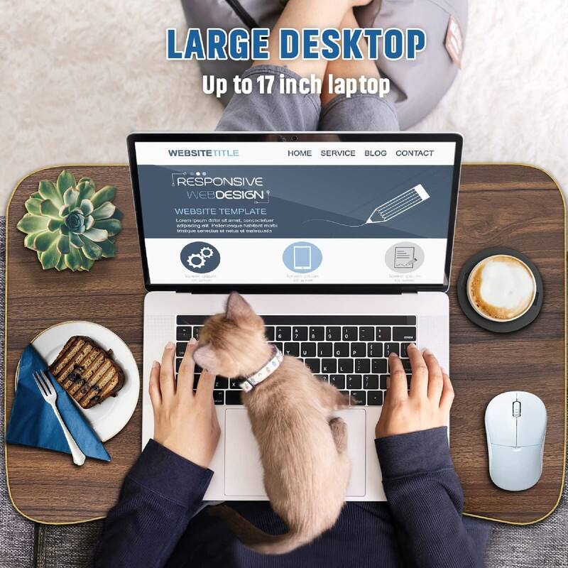 Foldable Laptop Bed Table Multi - 23.6"D x 15.8"W x 10.8"H