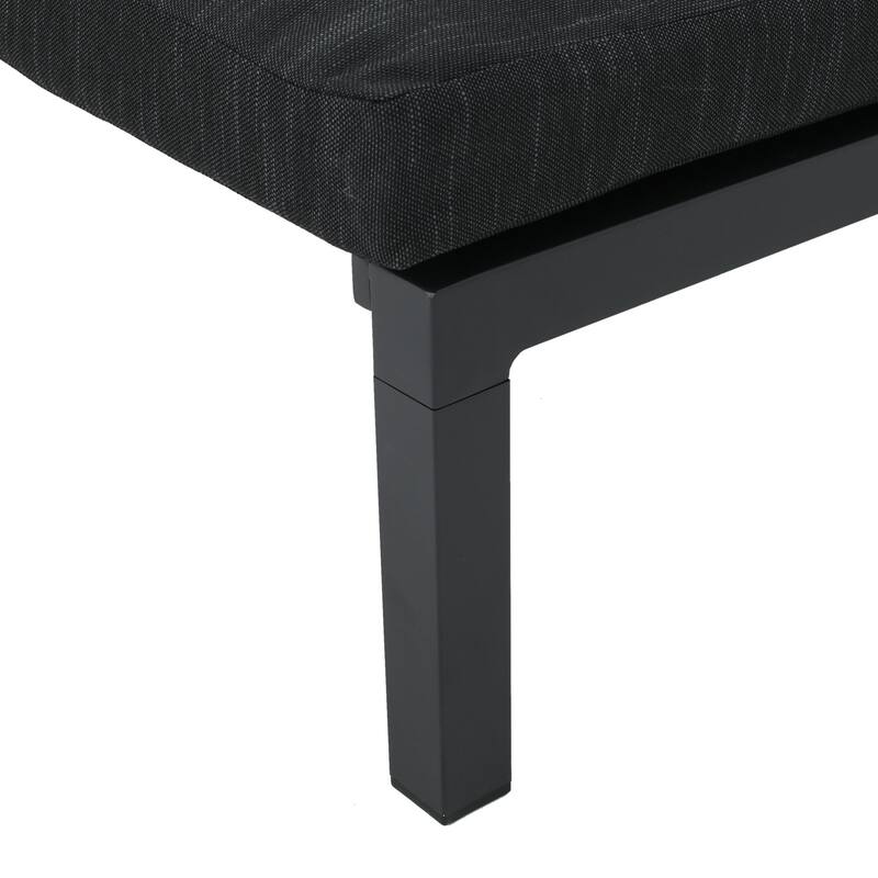 Roomfitters Adjustable Outdoor Chaise Lounge Chair with Cushion and Headrest