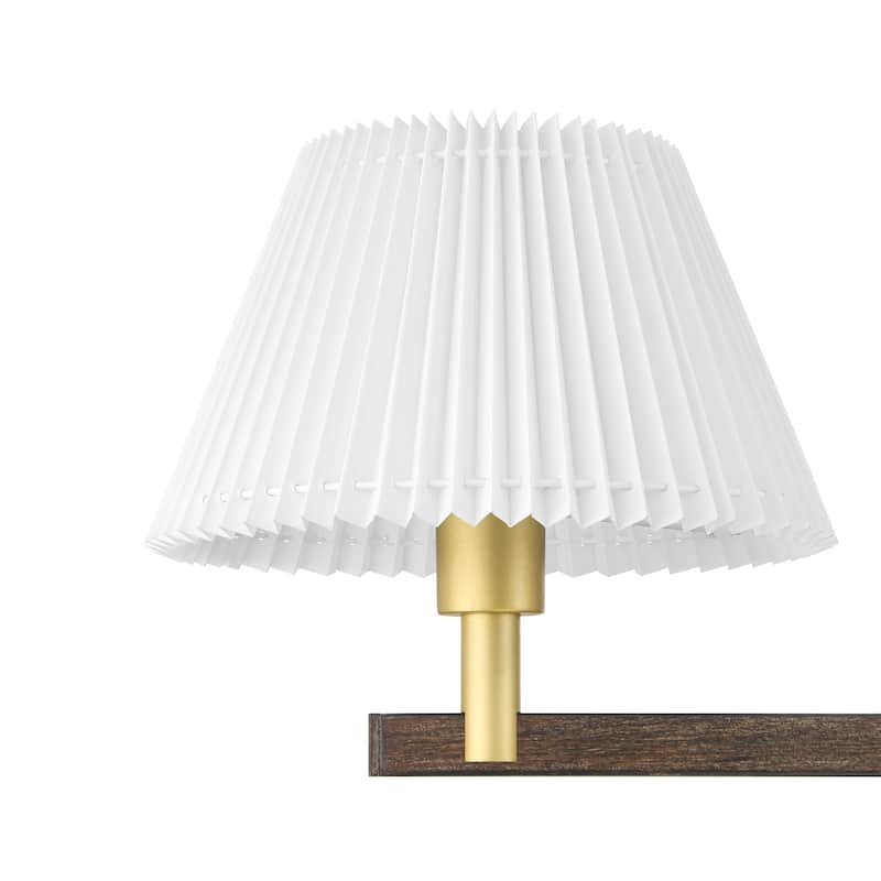 Acroma 2-light Linear Island Chandelier with Cone Fabric Shade - 51 inches