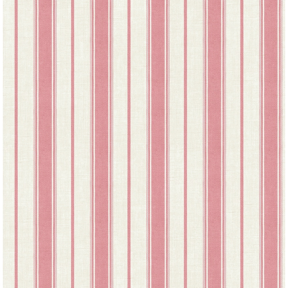 Seabrook Designs Eliott Linen Stripe Nonwoven Unpasted Wallpaper