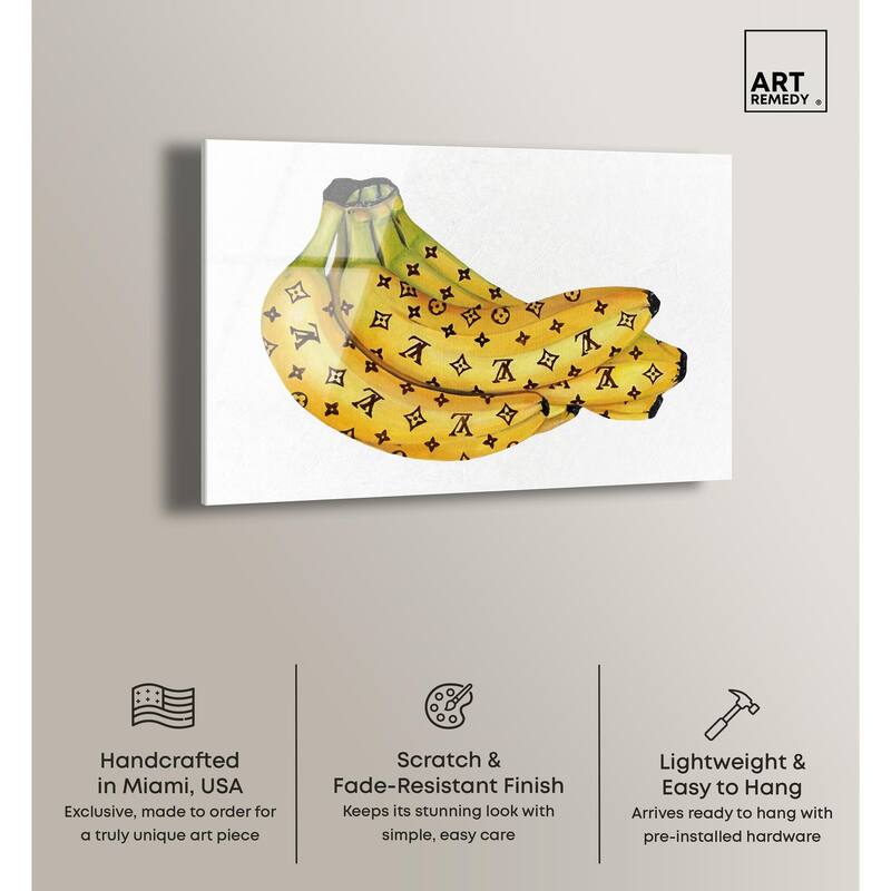 Fashion Bananas III Acrylic by Art Remedy, Ready to Hang