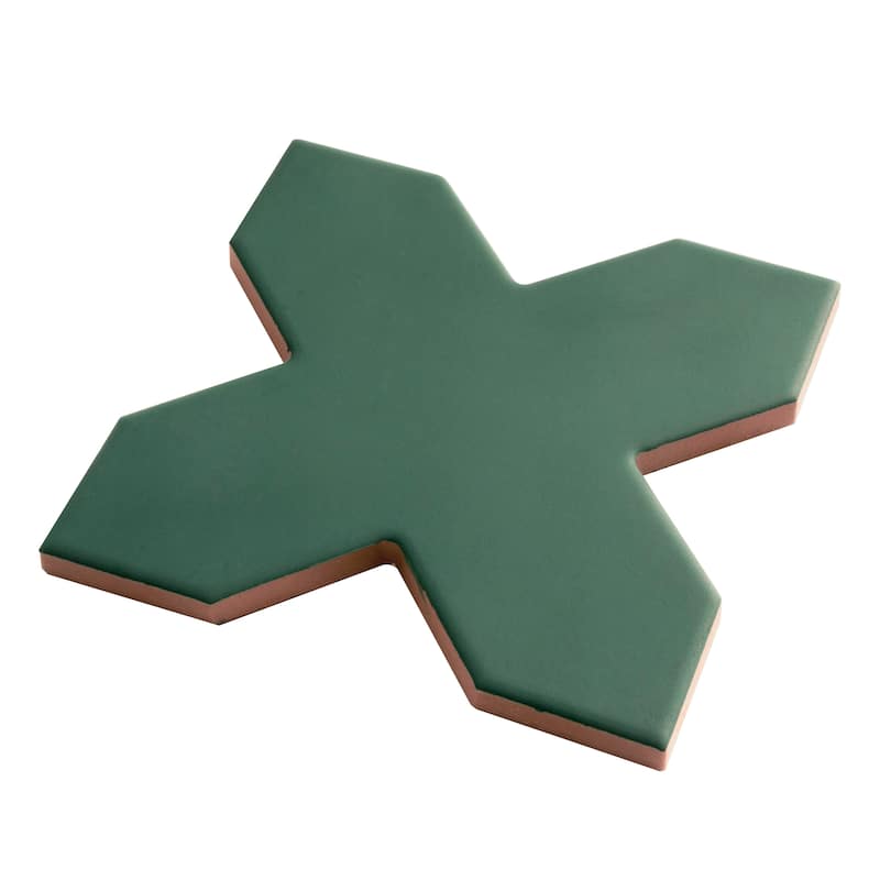 Seville 7" Star with 5" Cross Matte Porcelain Wall and Floor Tile (10.62 sq ft/case) - 68 Pack